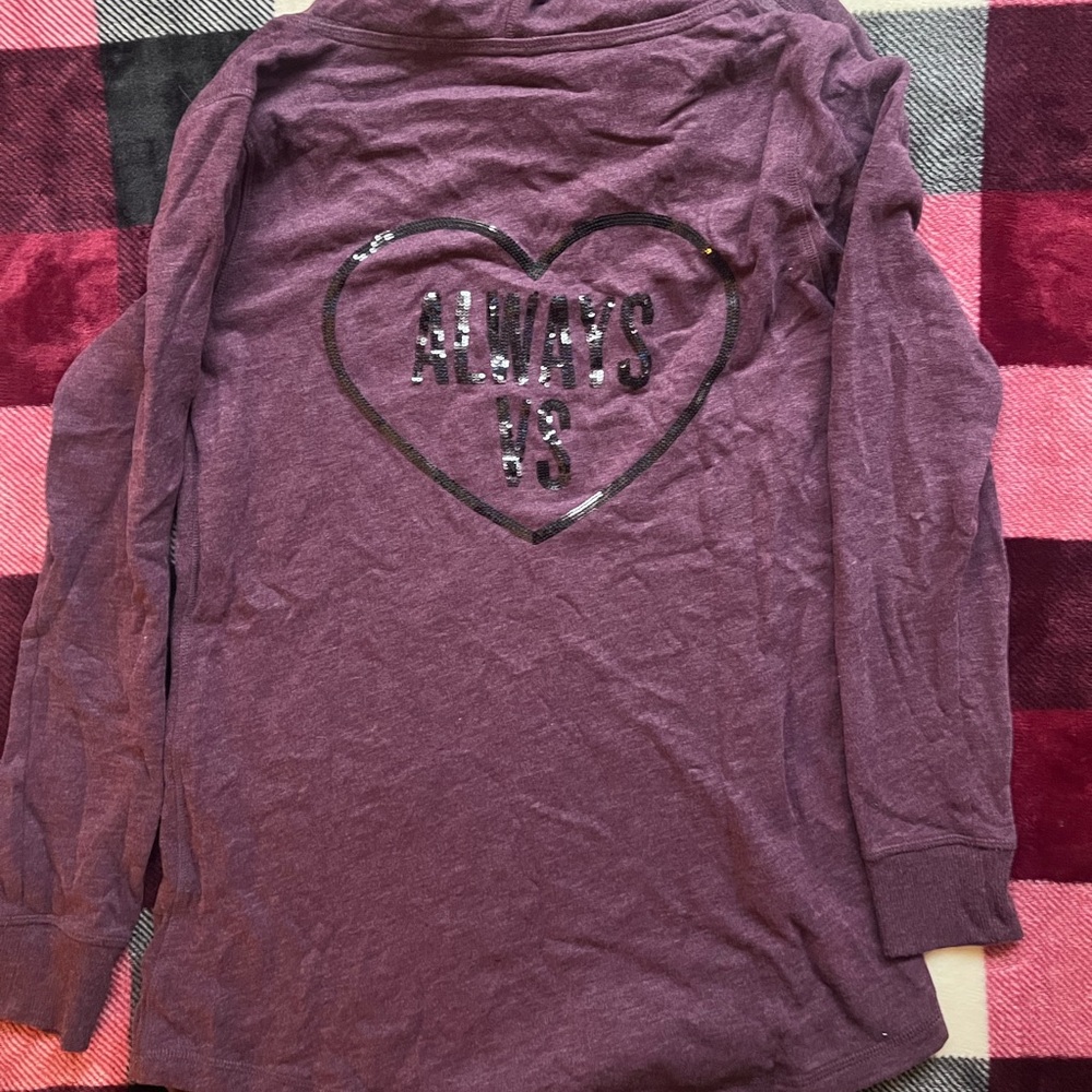 Victoria Secret maroon tunic with black bling detail on back